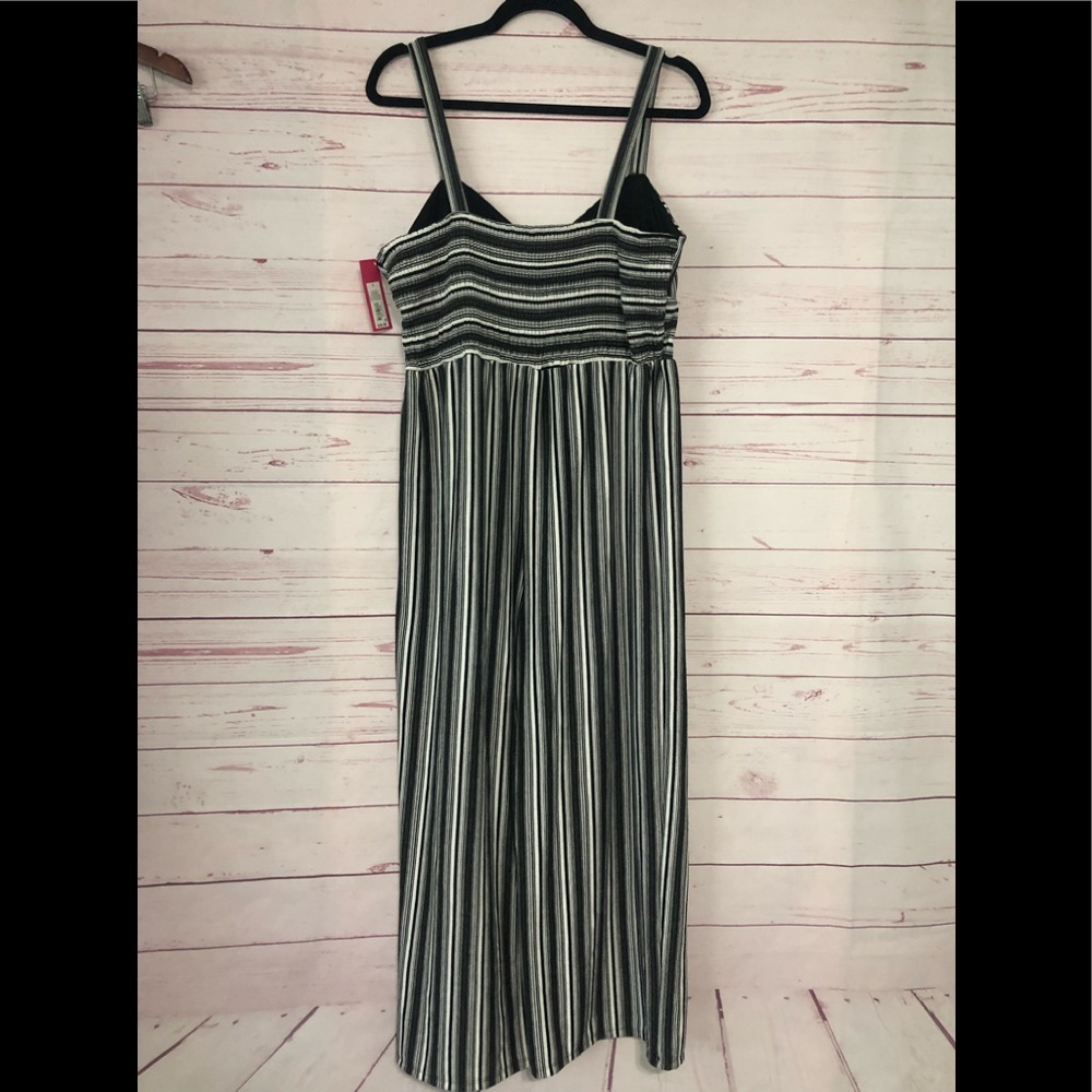 NWT Xhilaration Black & White Striped Jumpsuit - Picture 3 of 8